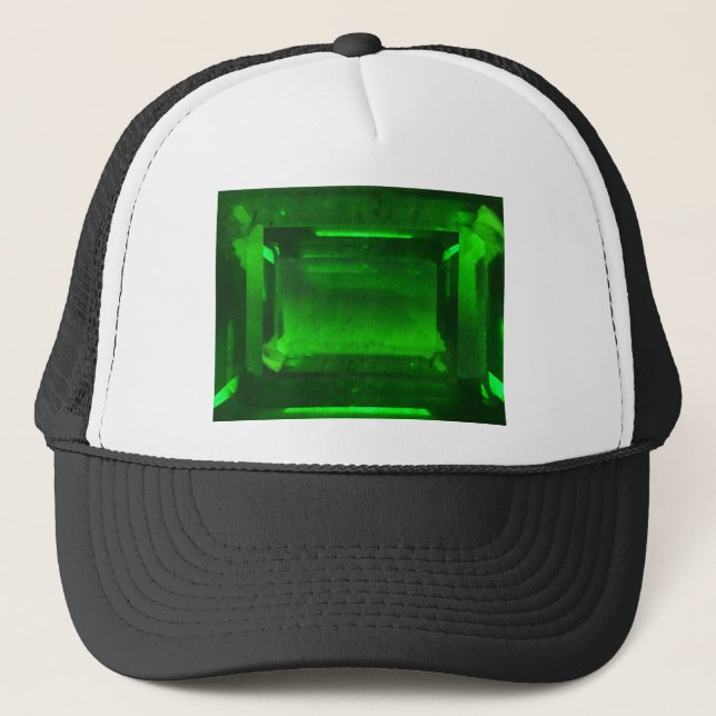 Gorra De Camionero Gemstone verde esmeralda (Anverso)