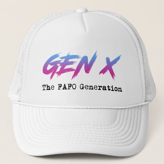 Gorra De Camionero Gen X - La Generación FAFO (Anverso)