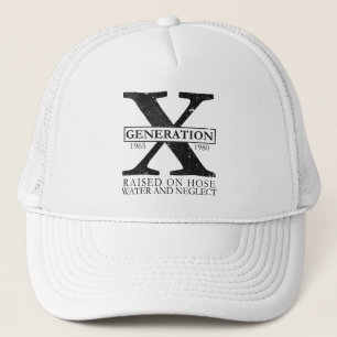 Gorra De Camionero Generación X - Elevada en agua de manguera y descu
