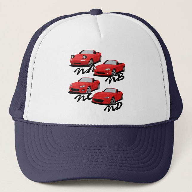 Gorra De Camionero Generaciones de Miata (Anverso)