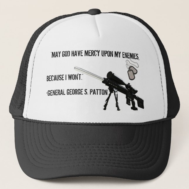 Gorra De Camionero General George S. Patton; AR-15 (Anverso)