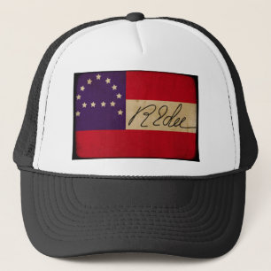 Gorra De Camionero General Lee Headquarters Flag con la firma