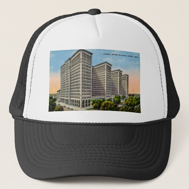Gorra De Camionero General Motors que construye, Detroit, Michigan (Anverso)