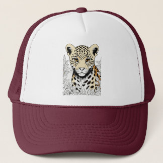 Gorra De Camionero Generar un ilustracion de leopardo lindo, resoluci