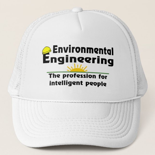 Gorra De Camionero Genio de ingeniería ambiental (Anverso)