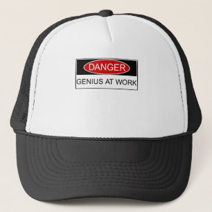 Gorra De Camionero Genio del peligro en el trabajo