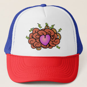 Gorra De Camionero Genio Feliz Cerebro Eléctrico