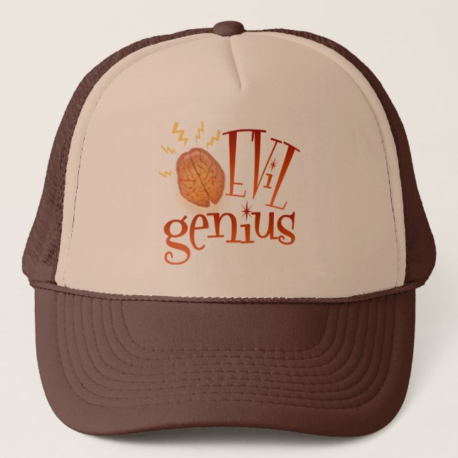 Gorra De Camionero Genio malvado retro (Anverso)