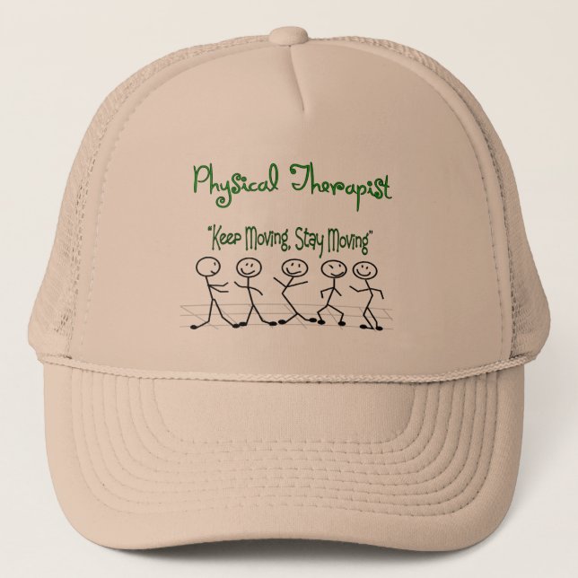 Gorra De Camionero gente del palillo del terapeuta del physicall (Anverso)