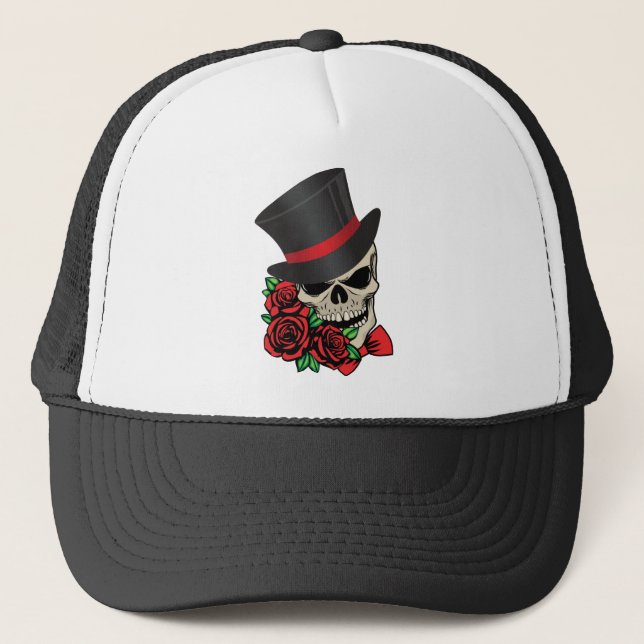 Gorra De Camionero Gentleman Skull (Anverso)