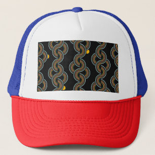 Gorra De Camionero Geo Stripe: Diseño de moda