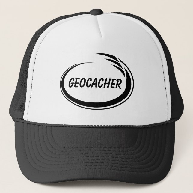 Gorra De Camionero Geocacher Black Splash (Anverso)