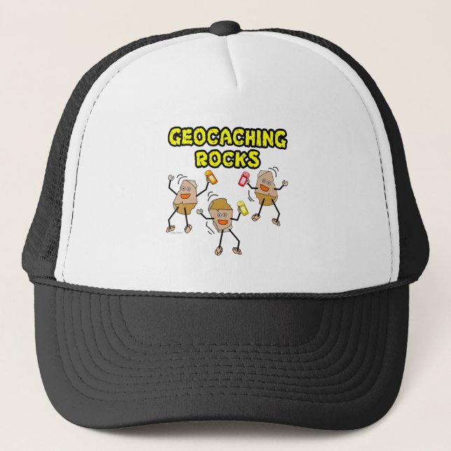 Gorra De Camionero Geocaching Rocks (Anverso)
