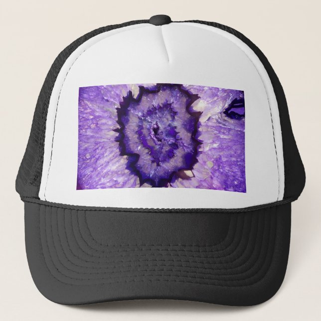 Gorra De Camionero Geode de Ageo Púrpura Caída (Anverso)