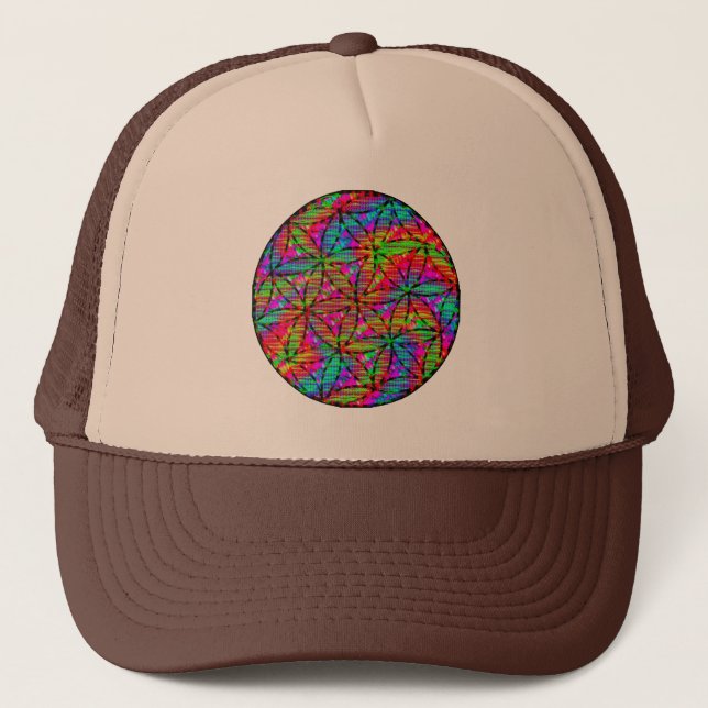 Gorra De Camionero Geometría sagrada: flor de la vida (Anverso)
