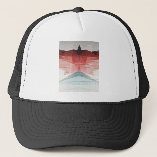 Gorra De Camionero Geometric Pink (Anverso)