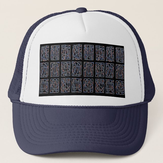 Gorra De Camionero Geometric Pulse Foam Trucker Hat (Anverso)