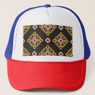 Gorra De Camionero Geométrico abstracto: textura vintage sin costura