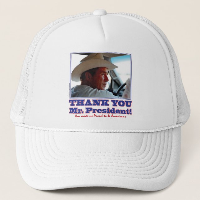 Gorra De Camionero ¡George Bush/Gracias! (Anverso)