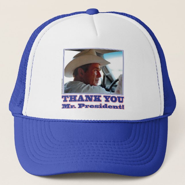 Gorra De Camionero ¡George Bush/Gracias! (Anverso)