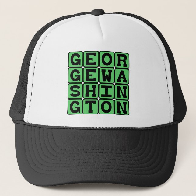 Gorra De Camionero George Washington, presidente estadounidense (Anverso)