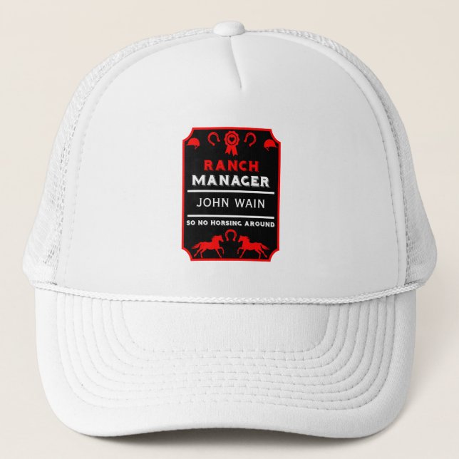 Gorra De Camionero Gestor de rangos de equitación (Anverso)