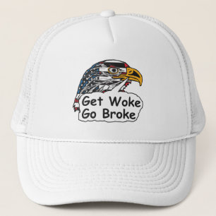 Gorra De Camionero Get Woke Go Broke