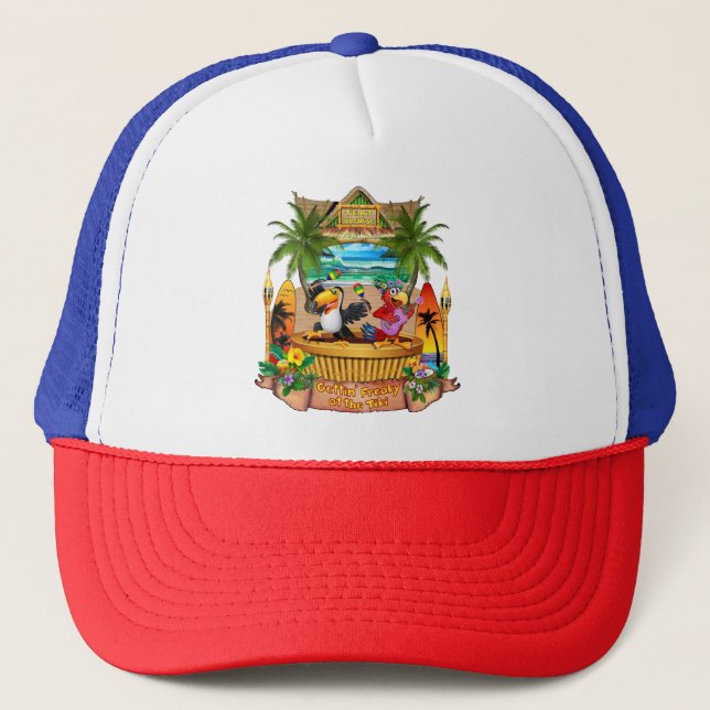 GORRA DE CAMIONERO GETTING EXTRAÑO EN EL TIKI (Anverso)