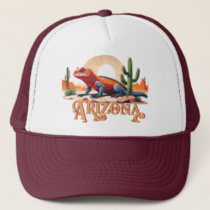 Gorra De Camionero Gila Monster Lizard En Arizona, Desértico