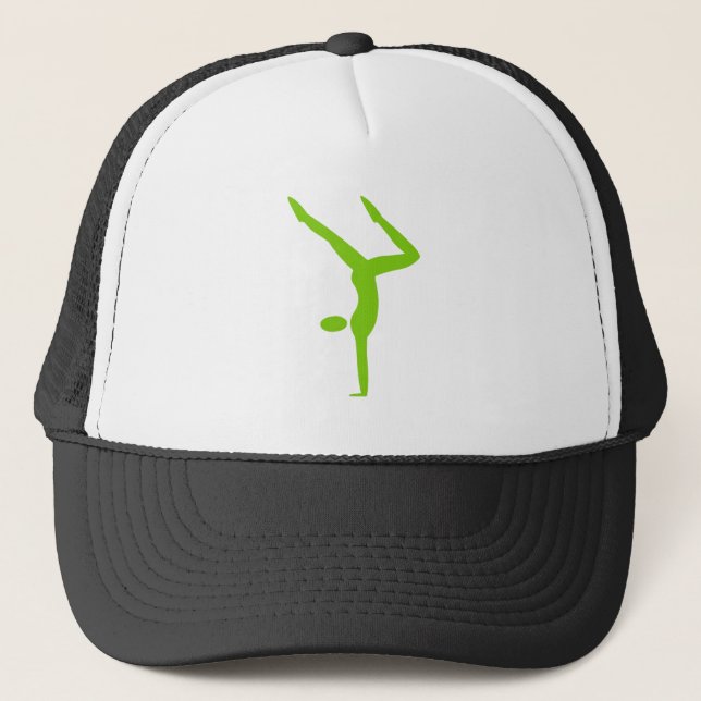 Gorra De Camionero Gimnasia - Verde marciano (Anverso)