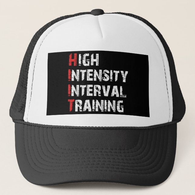 Gorra De Camionero Gimnasio de entrenamiento de alta intensidad HIIT (Anverso)