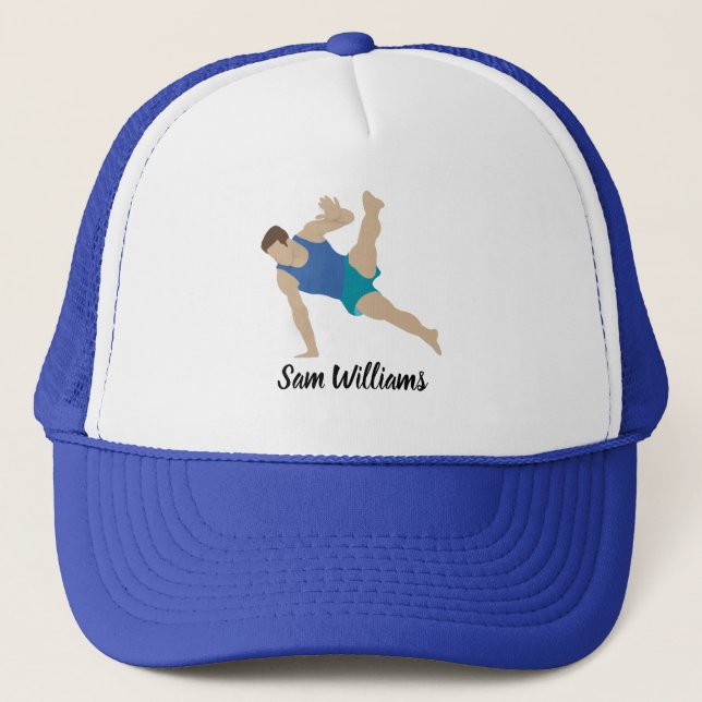 Gorra De Camionero Gimnasta masculino (Anverso)