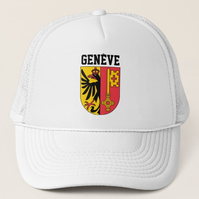Gorra De Camionero Ginebra, Suiza - escudo de armas (Anverso)