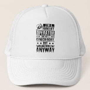 Gorra De Camionero ginecólogo de carretillas elevadoras