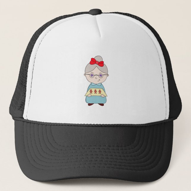 Gorra De Camionero Gingerbread Grandma (Anverso)