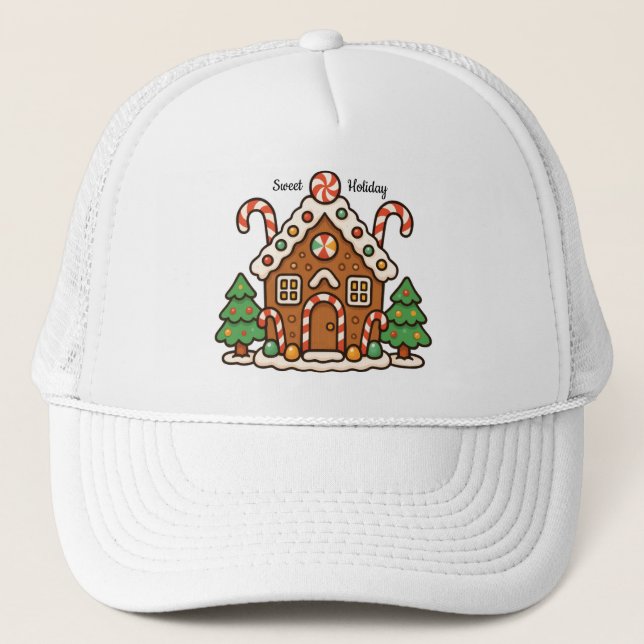 Gorra De Camionero Gingerbread House (Anverso)
