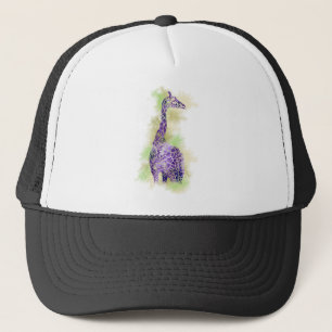 Gorra De Camionero Girafa acuarela 1
