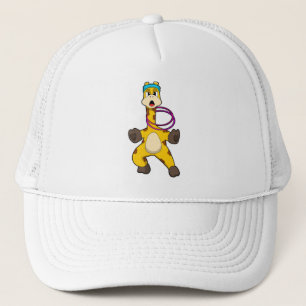 Gorra De Camionero Giraffe en Fitness con anillo de ala