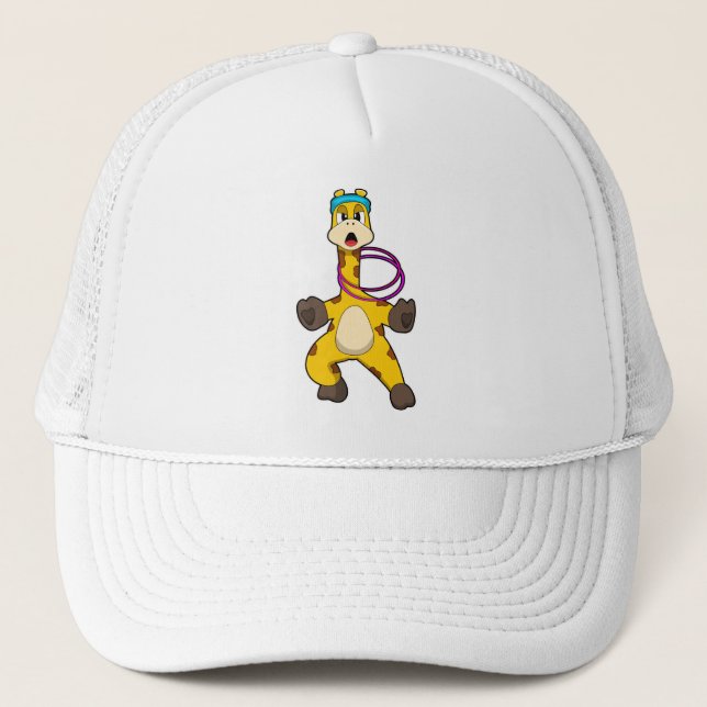 Gorra De Camionero Giraffe en Fitness con anillo de ala (Anverso)