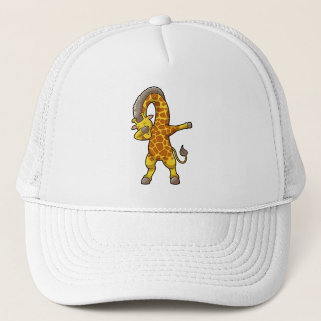 Gorra De Camionero Giraffe en Hip Hop Dance Dab (Anverso)