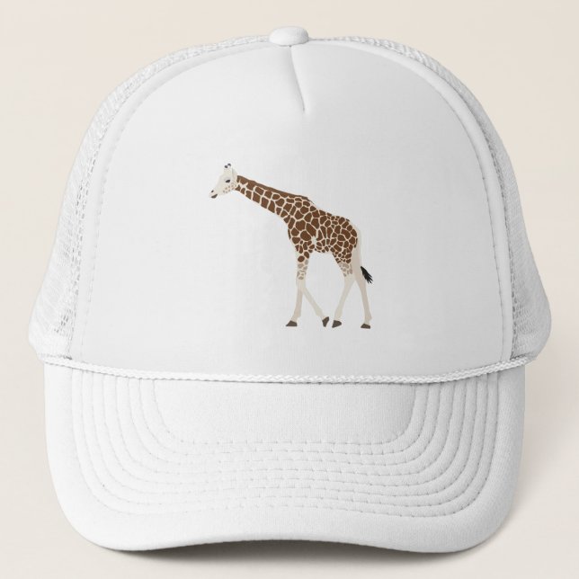 Gorra De Camionero Giraffe Jungle Safari Animal (Anverso)