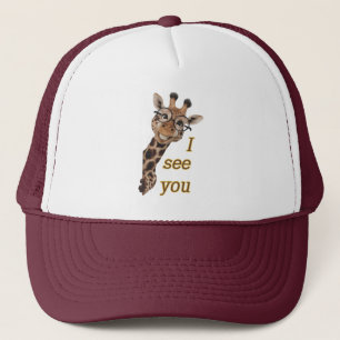 Gorra De Camionero Giraffe.Text.Te veo