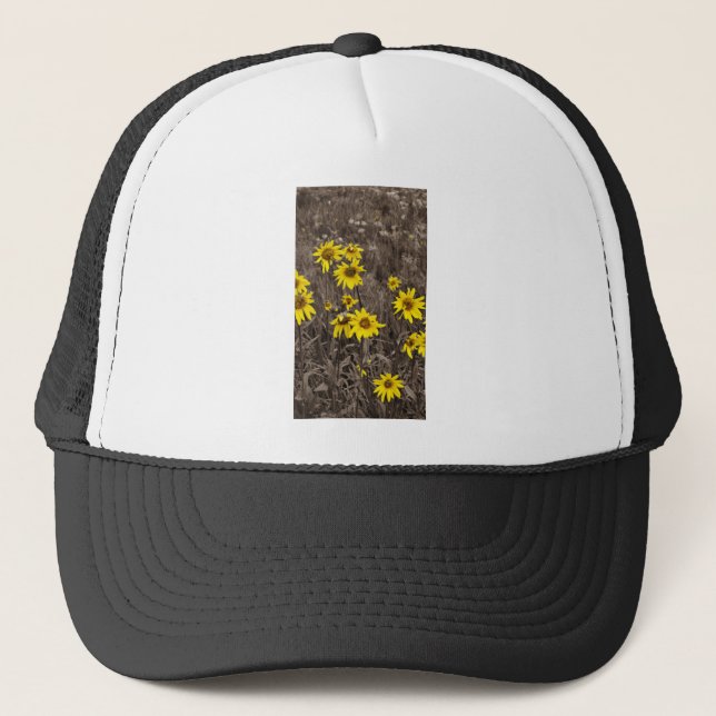 Gorra De Camionero Girasol en la Montaña Rocosa (Anverso)