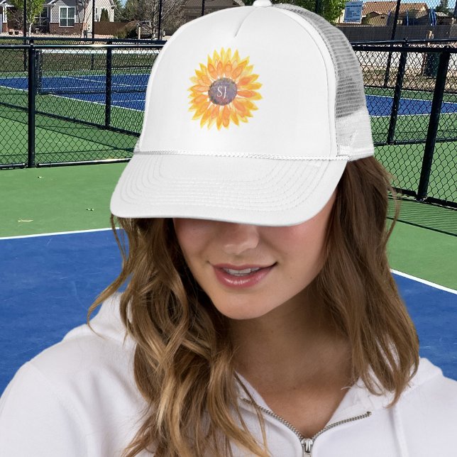 Gorra De Camionero Girasol Monograma (Subido por el creador)