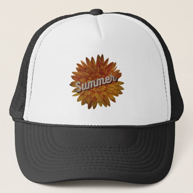 GORRA DE CAMIONERO GIRASOL VINTAGE DE VERANO (Anverso)