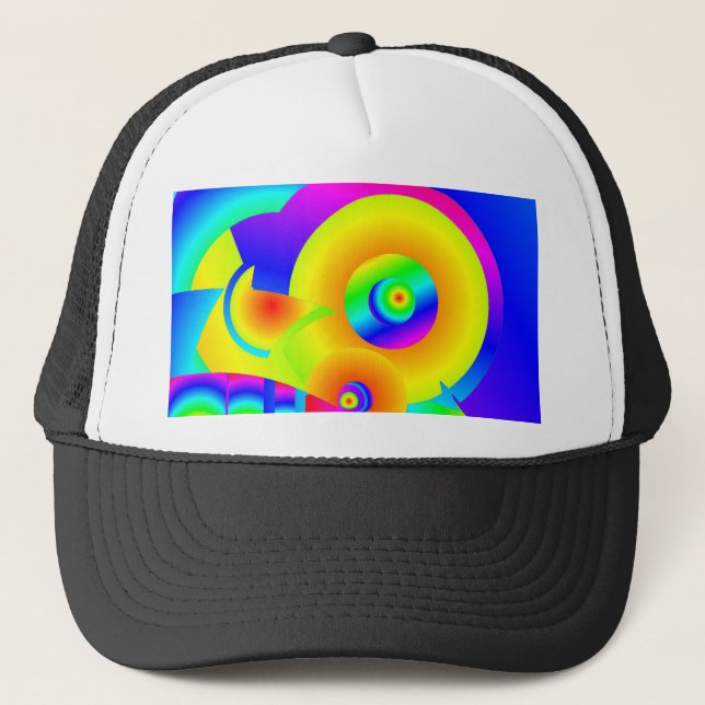 Gorra De Camionero Girasoles abstractos (Anverso)