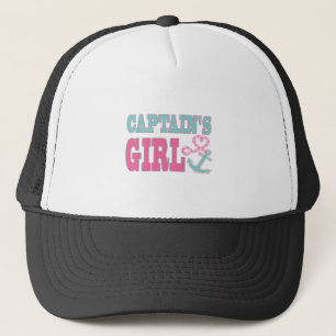 Gorra De Camionero Girl Anchor y corazón de capitán