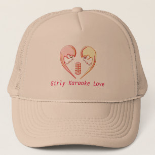 Gorra De Camionero Girly BFF Karaoke Love Heart
