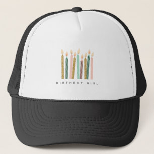 Gorra De Camionero Girly Pink Gold Birthday Happy Birthday PrettyGirl
