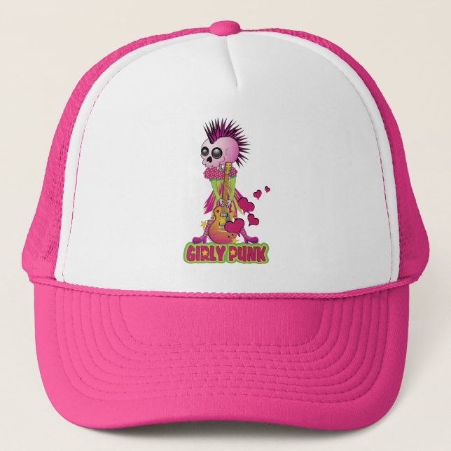 Gorra De Camionero Girly Punk Rocker (Anverso)